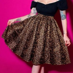 Vixen leopard circle skirt, medium